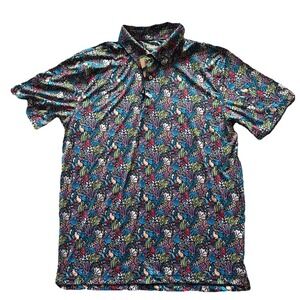 Chubbies‎ The Reef Explorer Polo Shirt Men's Large Coral Reef Tropical Golf NWT
